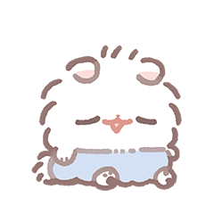 Pomeranian Mochi Animated Stickers 4