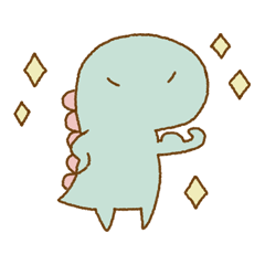 Cute Dinosaurs -for "LINE Sticker Day"