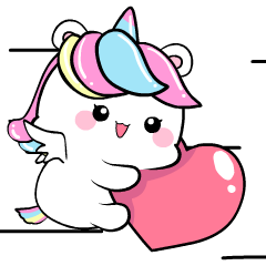 Little Unicorn :Animated Stickers