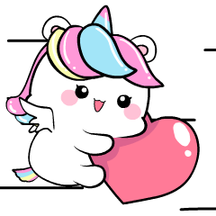 Little Unicorn :Animated Stickers