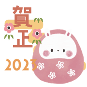 Move! Fukudaruma Happy Sticker [Resale]