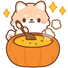 Talk a Pomeranian (autumn)