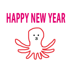 resale 2022 Octopus Happy New Year tako