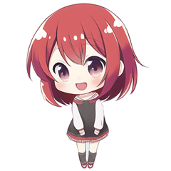 Red Hair Chibi Girls