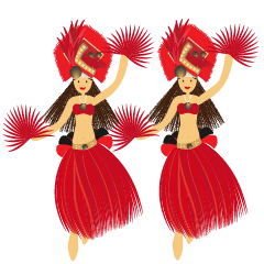 タヒチアンダンサーがいっぱいいるの