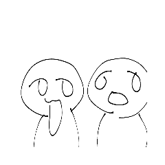 焦点が合わない人と口が出てる人