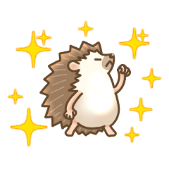 Small animal Sticker with polite words
