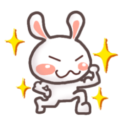 rabbit sticker that can be used everyday