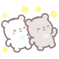 Twin fluffy bear