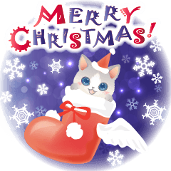 Snow dances! FluffyCat Winter&Christmas!