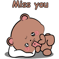 Chubby bear : Animated Stickers