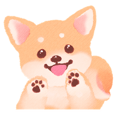 モコモコ♡ふわふわ柴犬【文字なし】