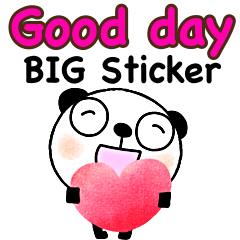 yuko's panda ( Good day ) Big Sticker