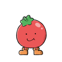 tomato with shoes