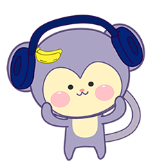 Cute Violet monkey 1