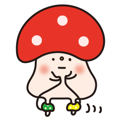 mushroom everyday life stamp