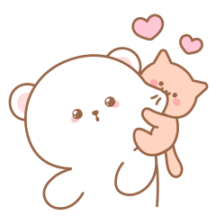 Cute DAGOM and baby cat