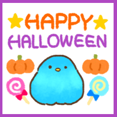 happy Halloween bluebird