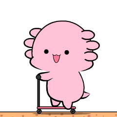 Lovely Axolotl :Animated Stickers