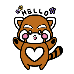 A cute lesser panda