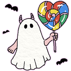 The Halloween Ghost Doodle by Red Cyan