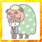 [New Year] boy with a rabbit