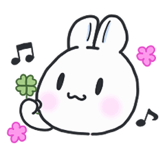 Lovely  Bunny Happy Stickers