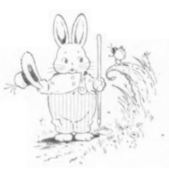 Johnny Funny Bunny's Spring Planting