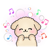 toy poodle Sticker hunwari 5