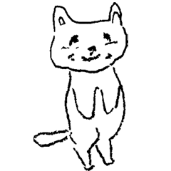 Anyway cat stamp - Let's talk -