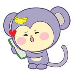 Cute Violet monkey3