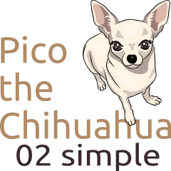 Pico the Chihuahua Sticker ver.2 simple