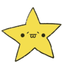 Cute star sticker