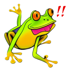 A playful frog that is not too real 3
