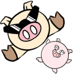 Outlaw pig character used in life part3