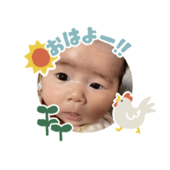 Everyday cute baby stickers(0-2months)