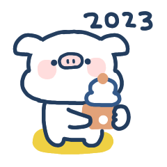 simple pig sticker #2023