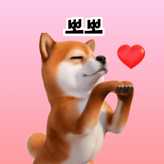 Shiba Inu Dog Big Stickers 40p s3h