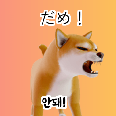 Shiba Inu Dog Big Stickers 40p bO_
