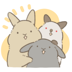 Tsubura rabbits sticker