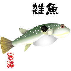 nobobi  small fish sticker