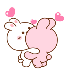 Koni & Ebi love couple rabbit
