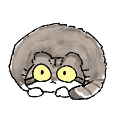 Simple Pallas's Cat Sticker