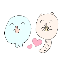cute seals and friends Sticker