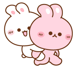 Koni & Ebi love couple rabbit - EN