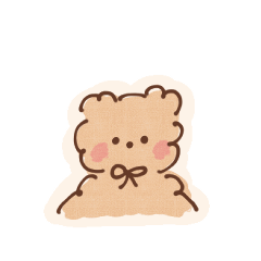 Fluffy teddy bear.(animation)