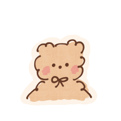Fluffy teddy bear.(animation)