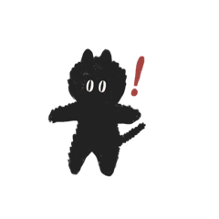 Boo boo black cat