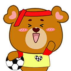 Love teddy bear football fever