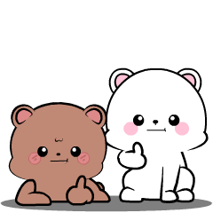 Lovely White Bear 5: Animated Stickers